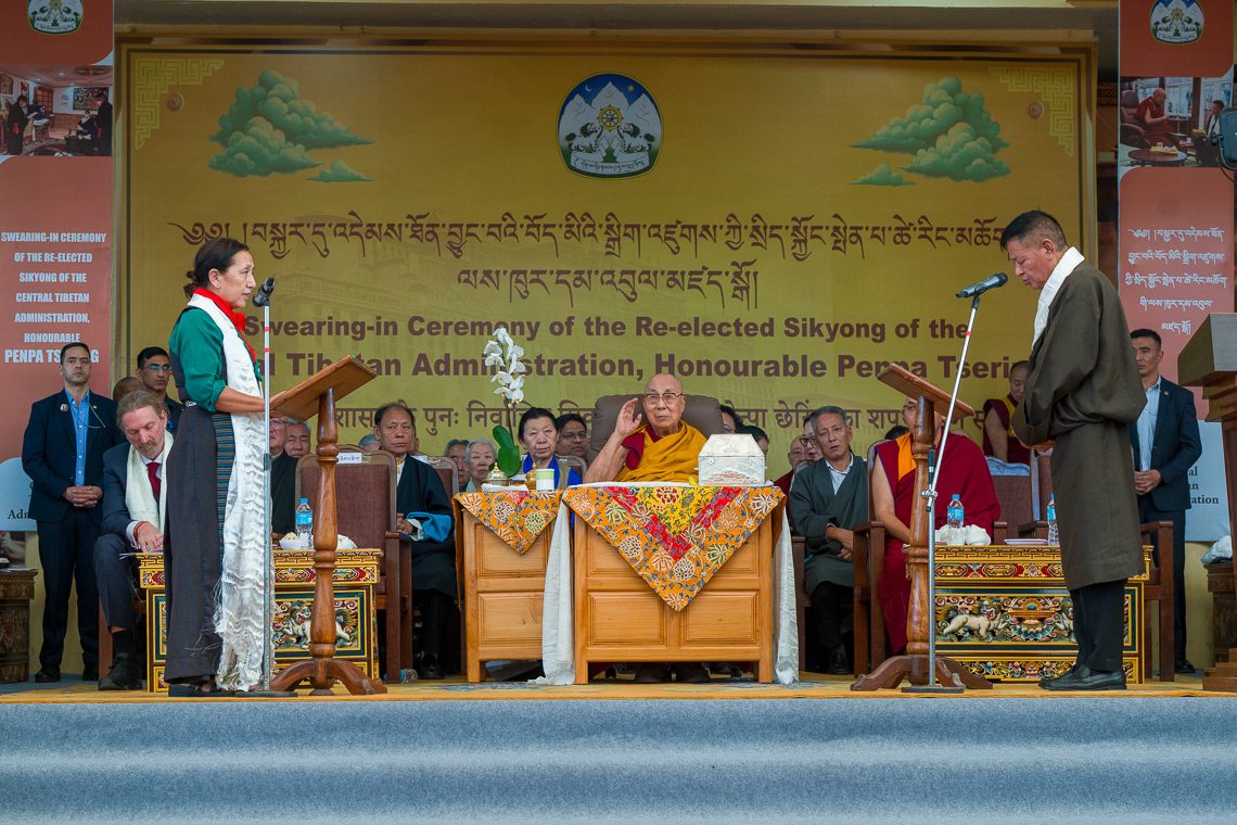 Inauguratieceremonie van de Sikyong van het 17e Kashag in Dharamsala