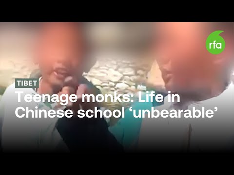 Tibetan girls in Chinese schools