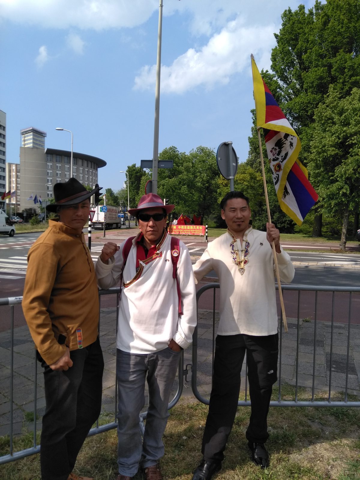 Demonstratie in Den Haag voor Tibet