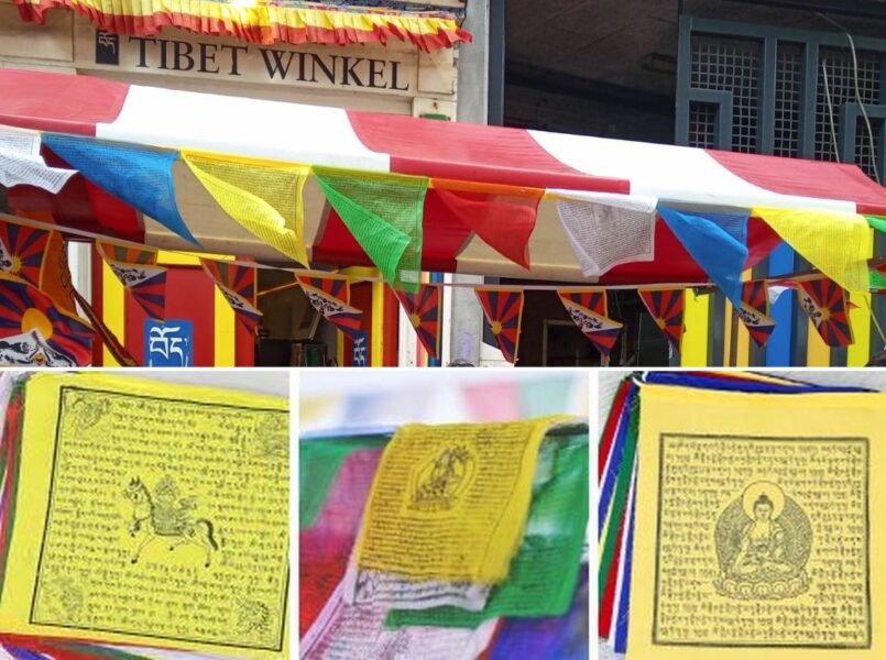 Gebedsvlaggen: Lungta en de vijf Boeddha’s